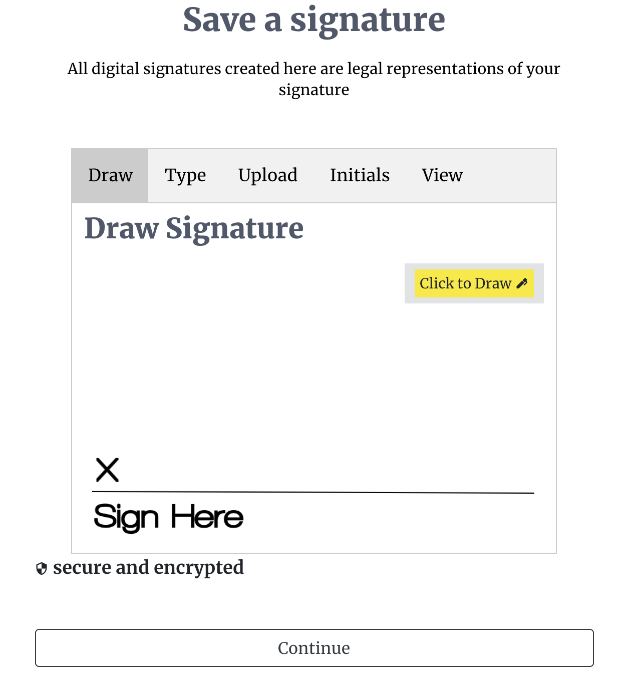 Add Signature Page